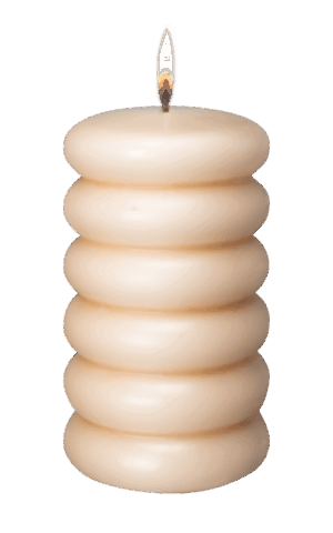 Stompkaars Sculptuur 90x150 mm / Crème