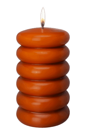 Stompkaars Sculptuur 90x150 mm / Cognac