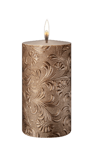 Stompkaars Flowers 70x130 mm / Roségoud