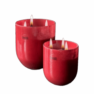 Twili geurkaars White Jasmin - Fougére 180x200 mm / rood