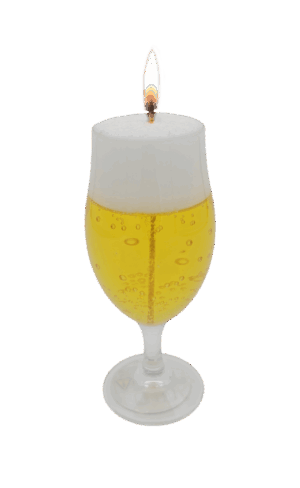 Gelkaars Bierglas op voet