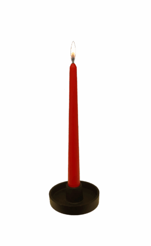 Gotische tafelkaars 23x250 mm / Rood